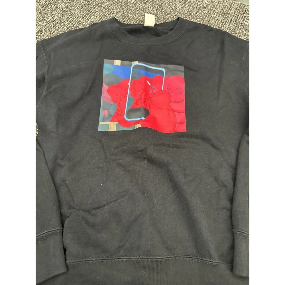 KAWS + Warhol x UNIQLO‎  Crewneck Sweatshirts Adult Med Black